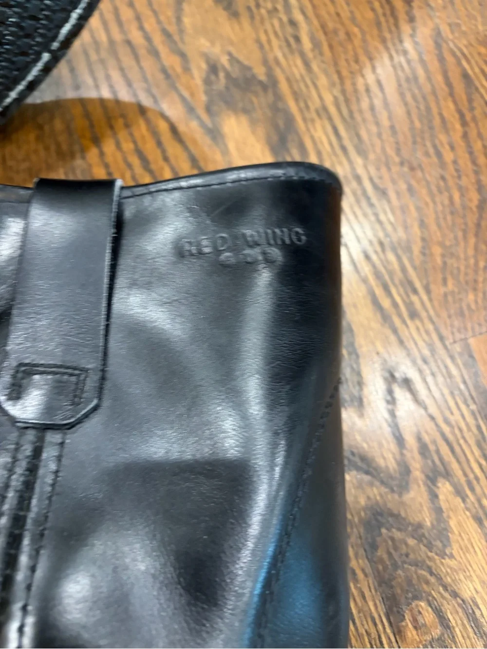 RED WING SHOES Vintage Pecos Boots Black Leather